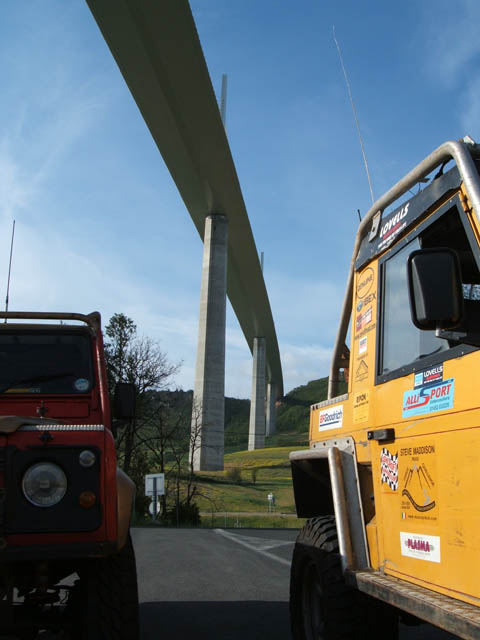 Under the Millau Viaduct, Southern France